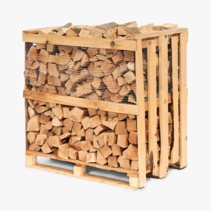 1 Raummeter Premium Buchenbrennholz ofengetrocknet in Einwegkiste (ca. 33 cm)